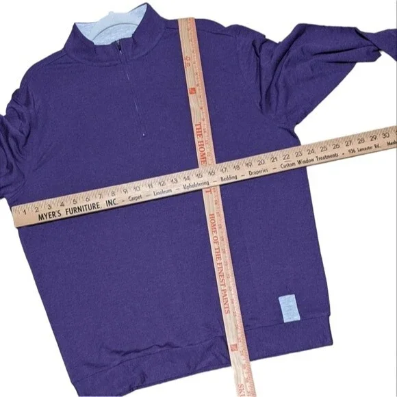 Cashtec beachwood 1/4 zip pull over modal cashmere blend men's size Large
